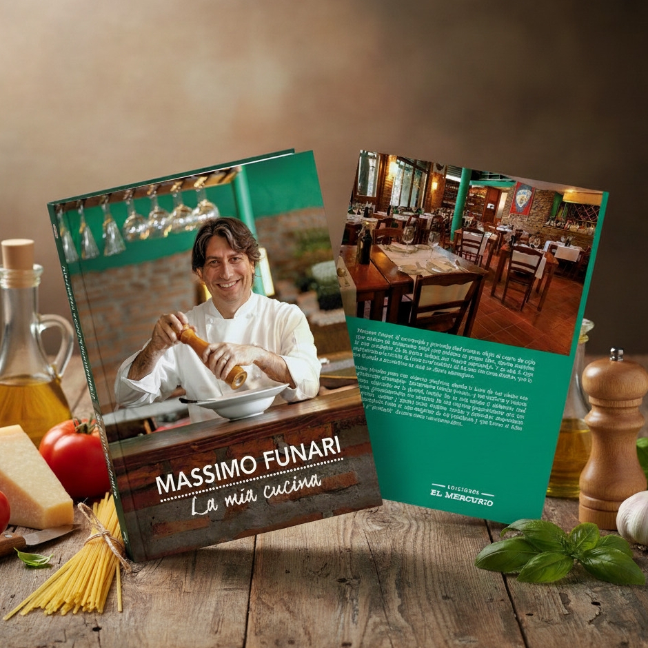 Massimo Funari, lanz&oacute; libro &laquo;La mia cucina&raquo; en radio Duna 89.7