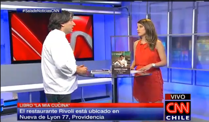 Massimo Funari en CNN Chile detall&oacute; el lanzamiento del libro &laquo;La mia cucina&raquo;